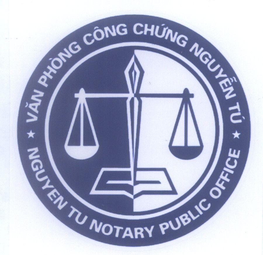 Mẫu nhãn hiệu Văn Phòng Công Chứng Nguyễn Tú NGUYEN TU NOTARY PUBLIC OFFICE