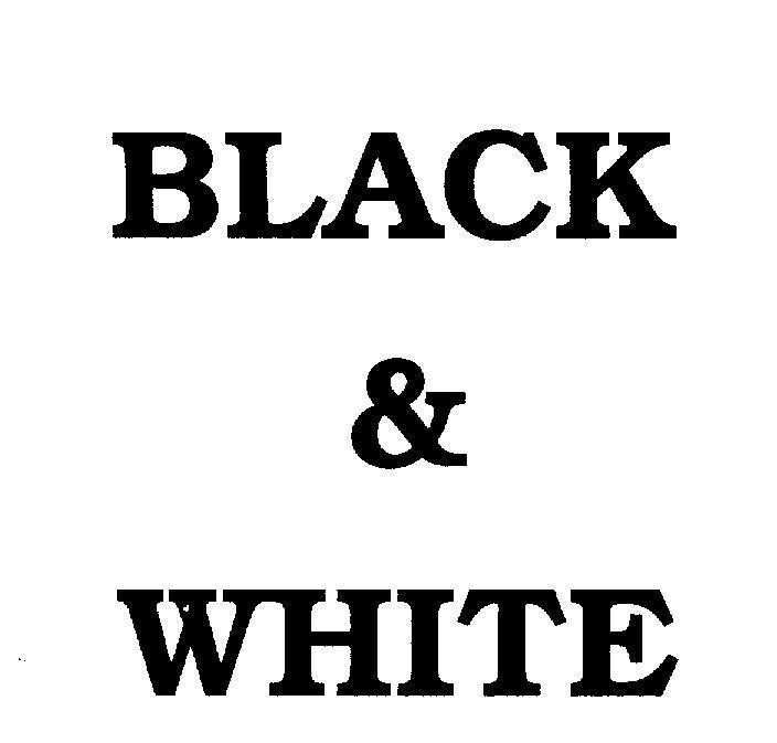 Mẫu nhãn hiệu BLACK & WHITE