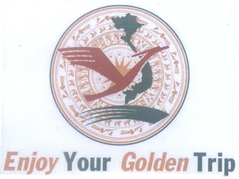 Mẫu nhãn hiệu Enjoy Your Golden Trip