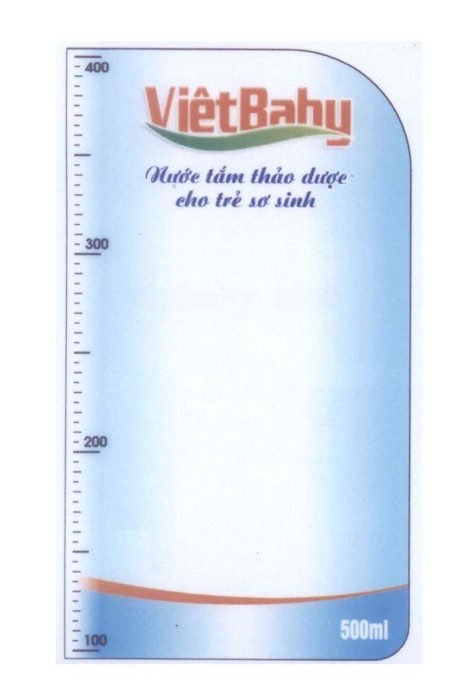 Mẫu nhãn hiệu ViêtBaby Nước tắm thảo dược cho trẻ sơ sinh