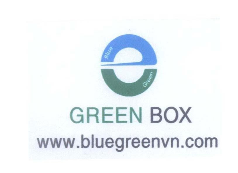 Mẫu nhãn hiệu GREEN BOX WWW.bluegreenvn.com blue green e