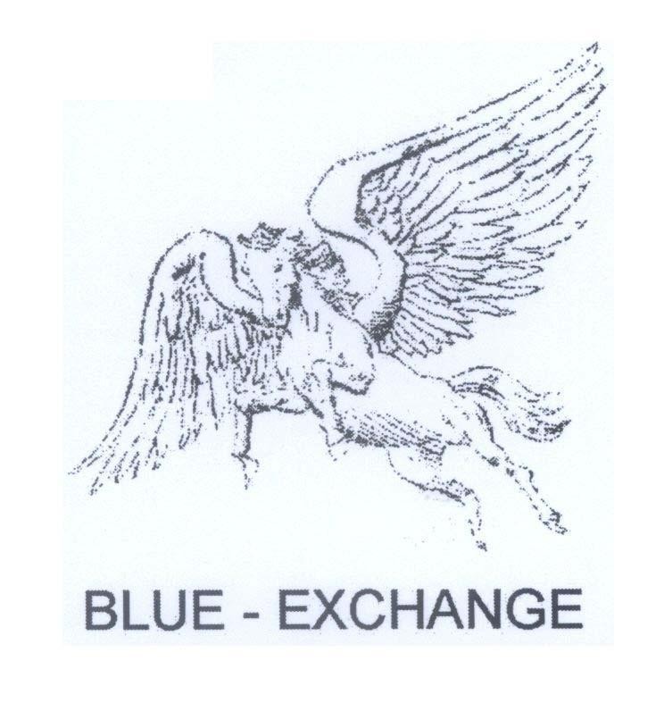 Mẫu nhãn hiệu BLUE - EXCHANGE