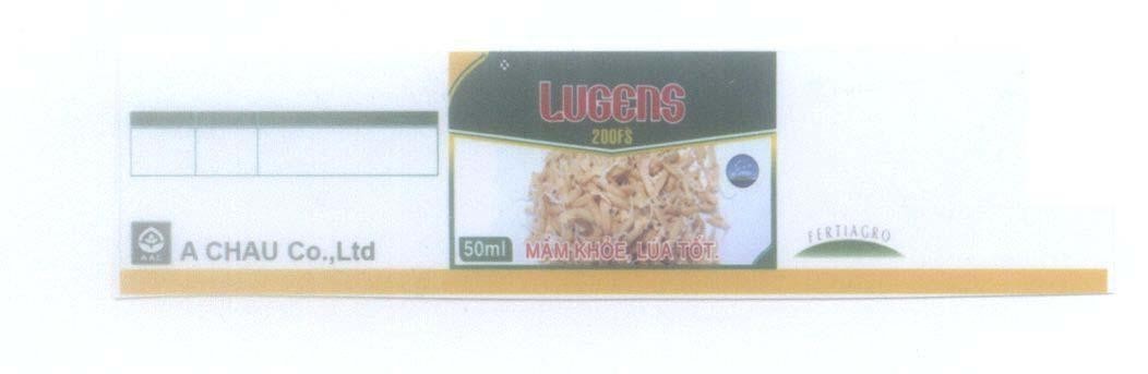 Mẫu nhãn hiệu LUGENS AAC A CHAU Co., Ltd Mầm Khoẻ Lúa Tốt FERTIAGRO