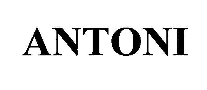 Mẫu nhãn hiệu ANTONI