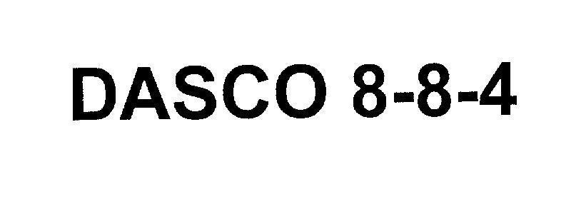 Mẫu nhãn hiệu DASCO 8-8-4