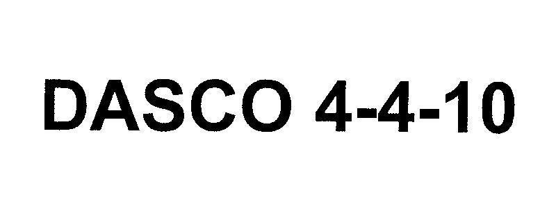 Mẫu nhãn hiệu DASCO 4-4-10