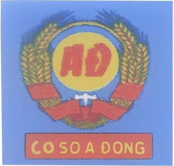 Mẫu nhãn hiệu AĐ CO SO A DONG