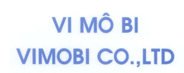 Mẫu nhãn hiệu Vi Mô Bi VIMOBI CO., LTD