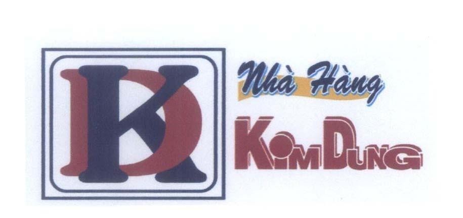 Mẫu nhãn hiệu KD DK K D Nhà Hàng Kim Dung