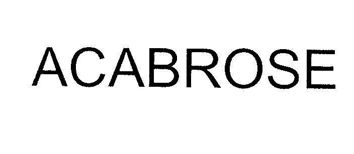 Mẫu nhãn hiệu ACABROSE