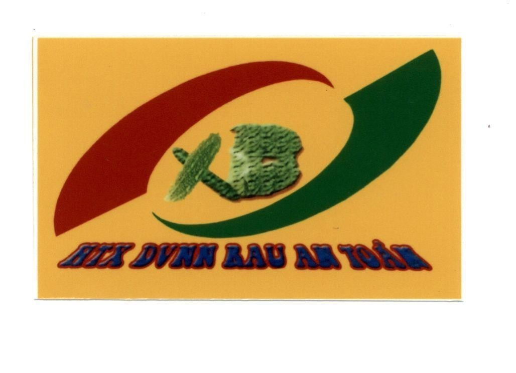 Mẫu nhãn hiệu XB HTX DVNN Rau An Toàn
