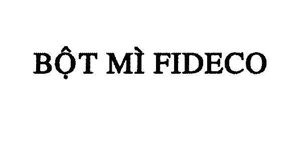 Mẫu nhãn hiệu Bột Mì FIDECO
