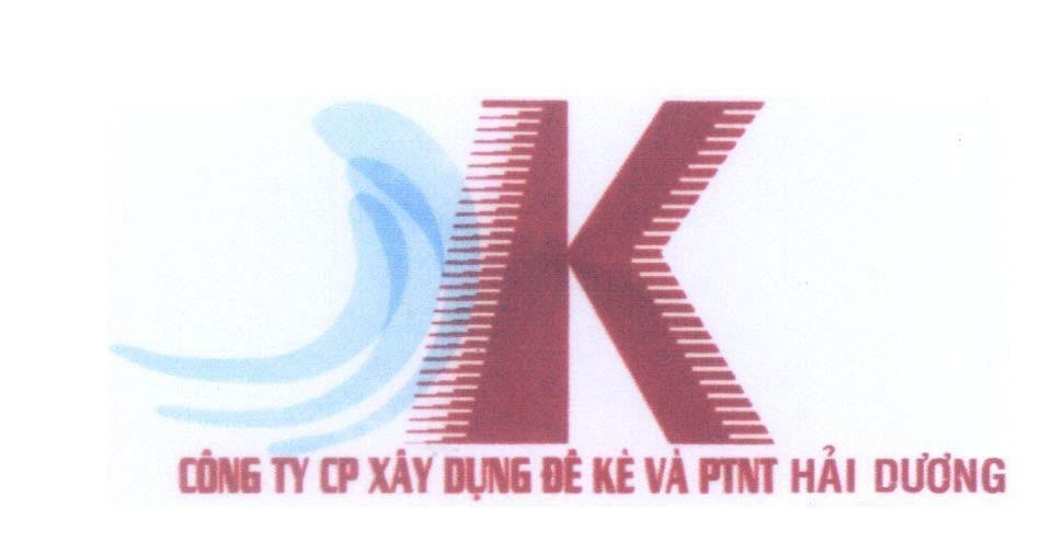 Mẫu nhãn hiệu K Công TY CP Xây Dựng Đê Kè Và PTNT Hải Dương