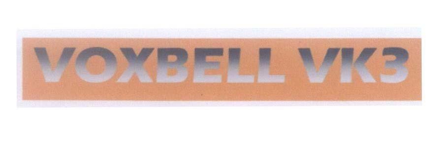 Mẫu nhãn hiệu VOXBELL VK3
