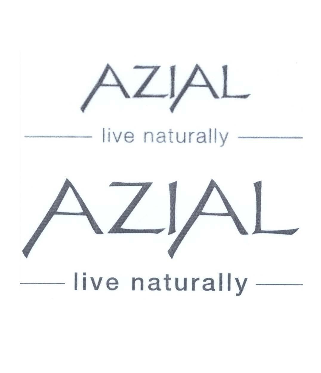 Mẫu nhãn hiệu AZIAL live naturally