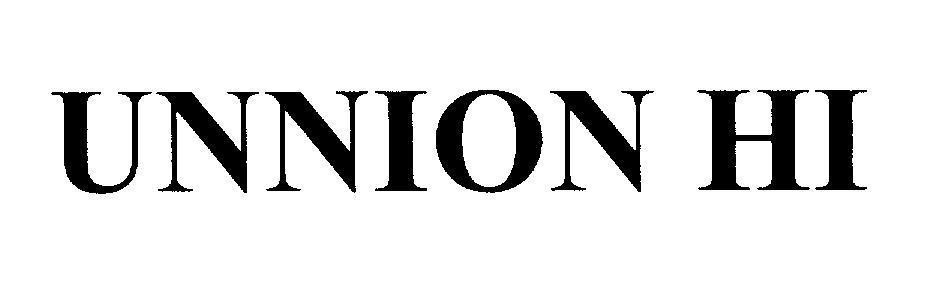 Mẫu nhãn hiệu UNNION HI
