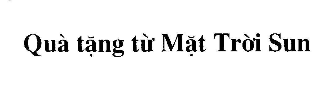 Mẫu nhãn hiệu Quà tặng từ Mặt Trời Sun