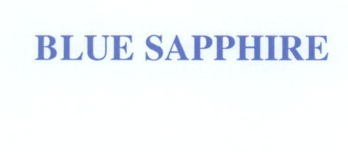 Mẫu nhãn hiệu BLUE SAPPHIRE