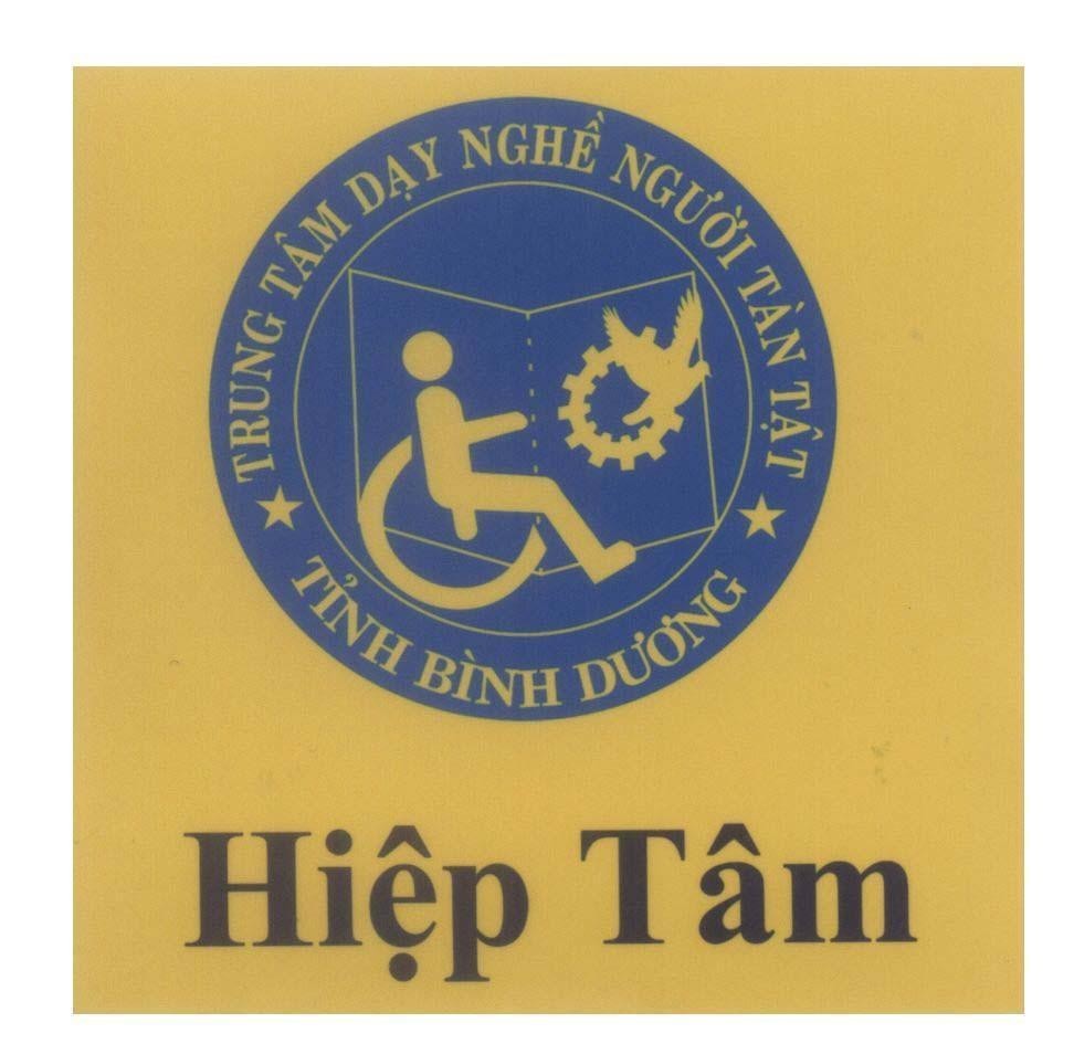 Mẫu nhãn hiệu Hiệp Tâm Trung Tâm Dạy Nghề Người Tàn Tật Tỉnh Bình Dương