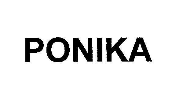 Mẫu nhãn hiệu PONIKA