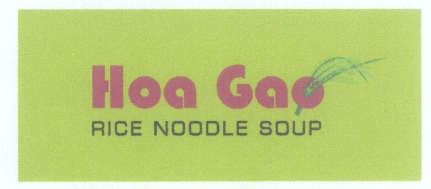 Mẫu nhãn hiệu Hoa Gạo RICE NOODLE SOUP