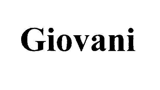 Mẫu nhãn hiệu Giovani