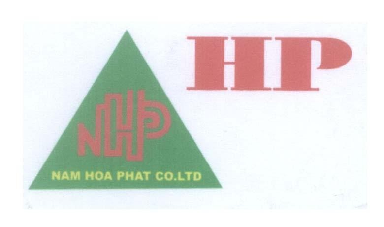 Mẫu nhãn hiệu HP NHP N H P NAM HOA PHAT CO.LTD