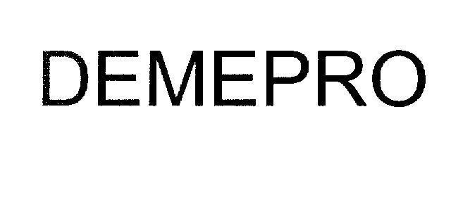Mẫu nhãn hiệu DEMEPRO