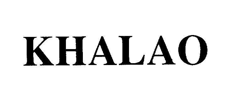 Mẫu nhãn hiệu KHALAO