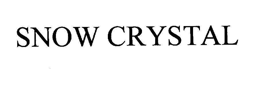 Mẫu nhãn hiệu SNOW CRYSTAL