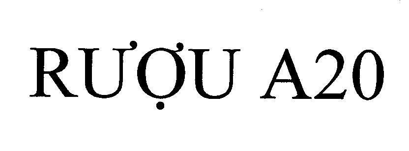 Mẫu nhãn hiệu Rượu A20