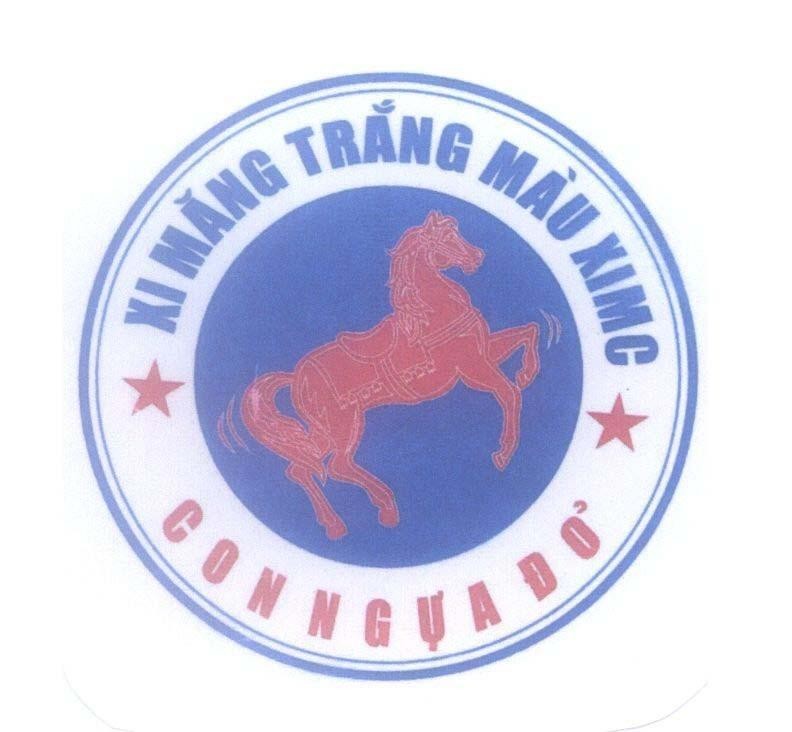 Mẫu nhãn hiệu Xi Măng Trắng Màu XIMC Con Ngựa Đỏ