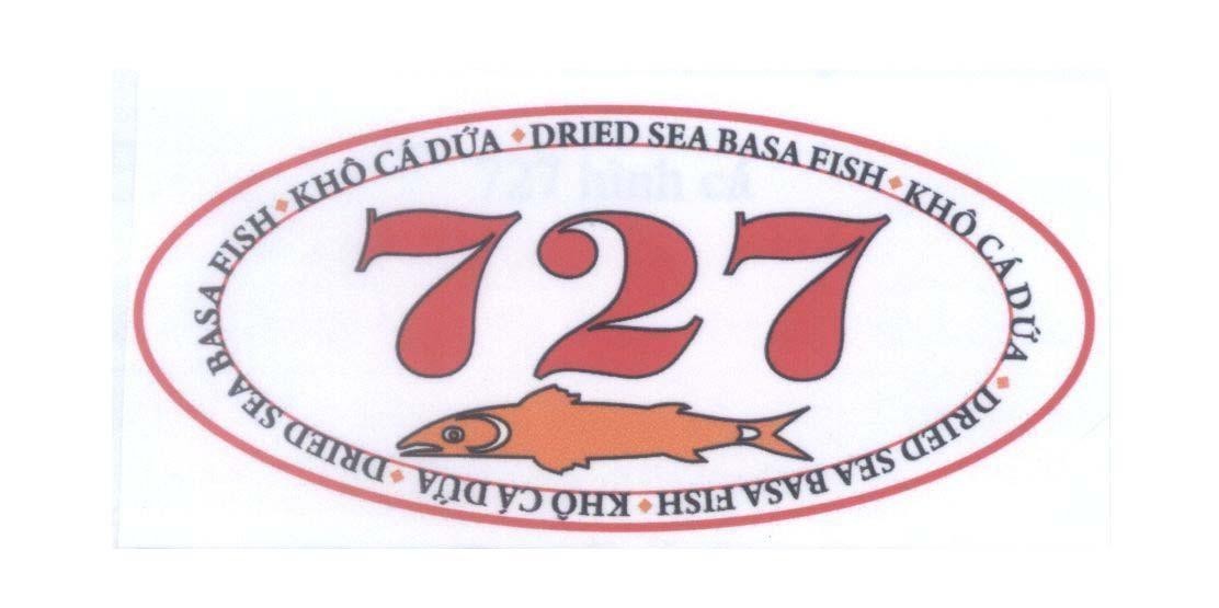 Mẫu nhãn hiệu 727 Khô Cá Dứa Dried Sea Basa Fish