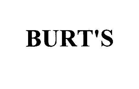 Mẫu nhãn hiệu BURT'S