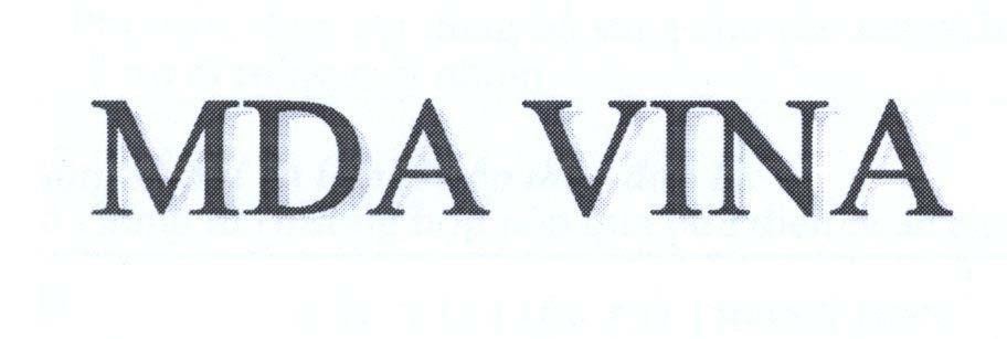 Mẫu nhãn hiệu MDA VINA