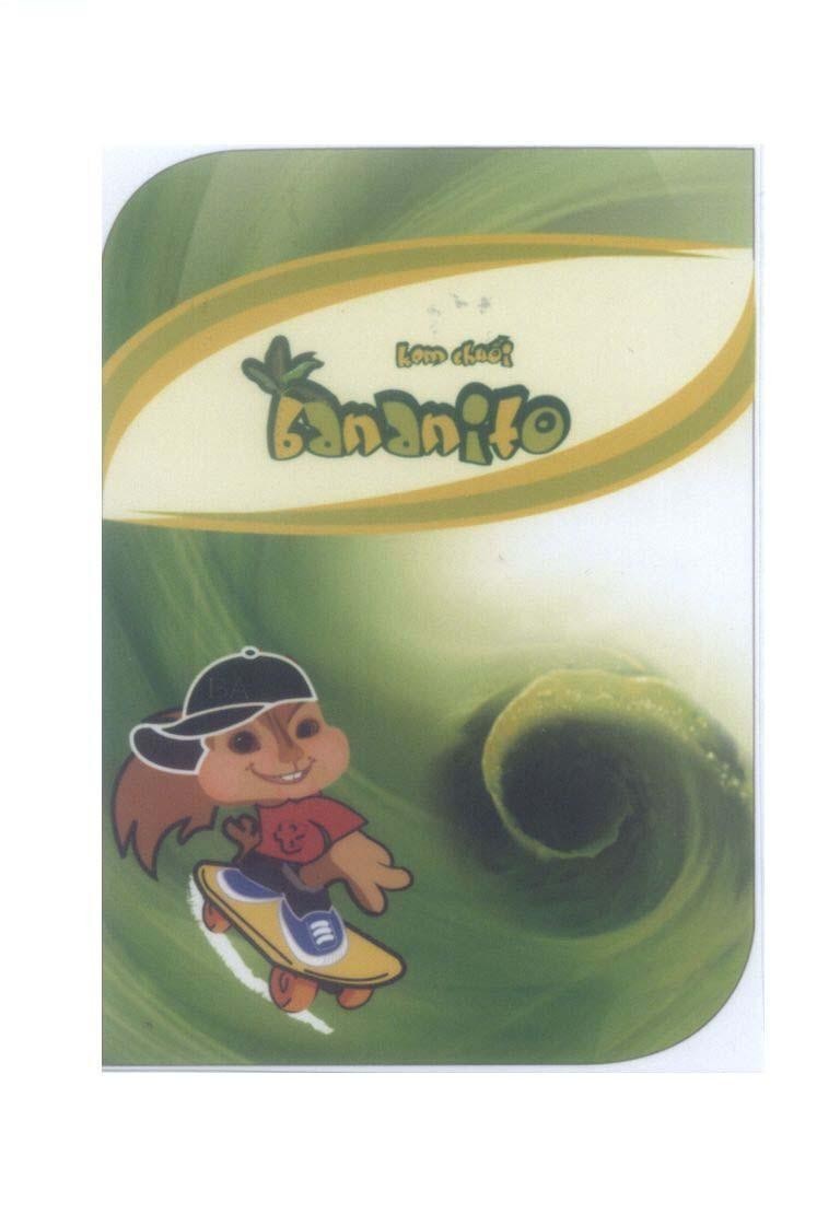Mẫu nhãn hiệu bananito ba b kem chuối