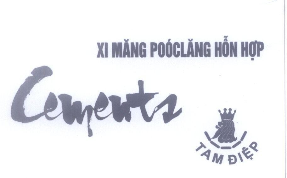 Mẫu nhãn hiệu Cements Xi Măng PoócLăng Hỗn Hợp Tam Điệp