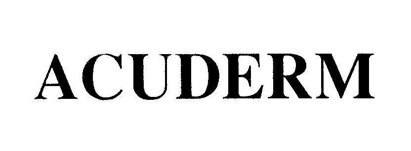 Mẫu nhãn hiệu ACUDERM