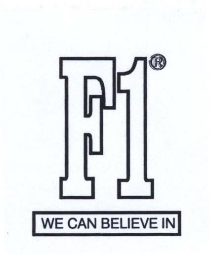 Mẫu nhãn hiệu F1 WE CAN BELIEVE IN