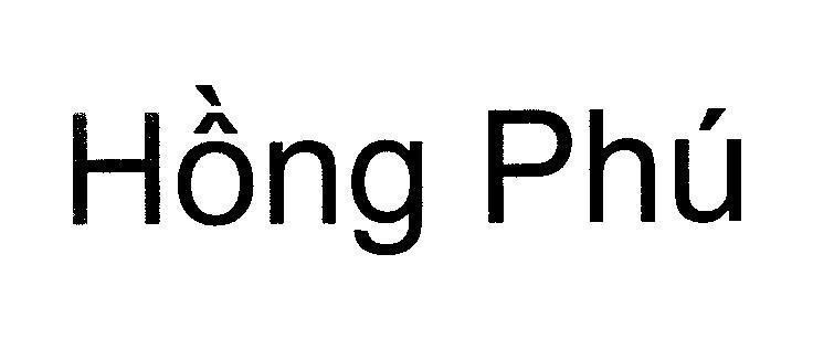 Mẫu nhãn hiệu Hồng Phú