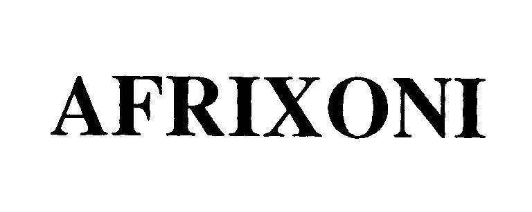 Mẫu nhãn hiệu AFRIXONI