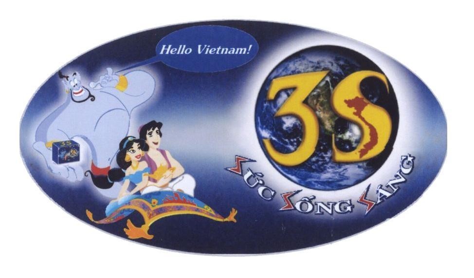 Mẫu nhãn hiệu 3S Sức sống sáng hello Vietnam !