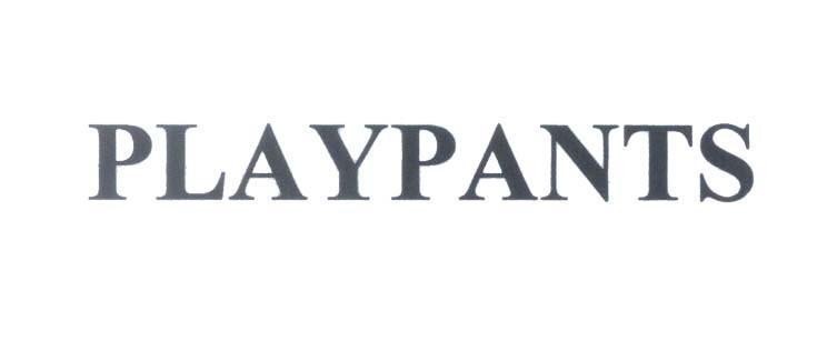 Mẫu nhãn hiệu PLAYPANTS