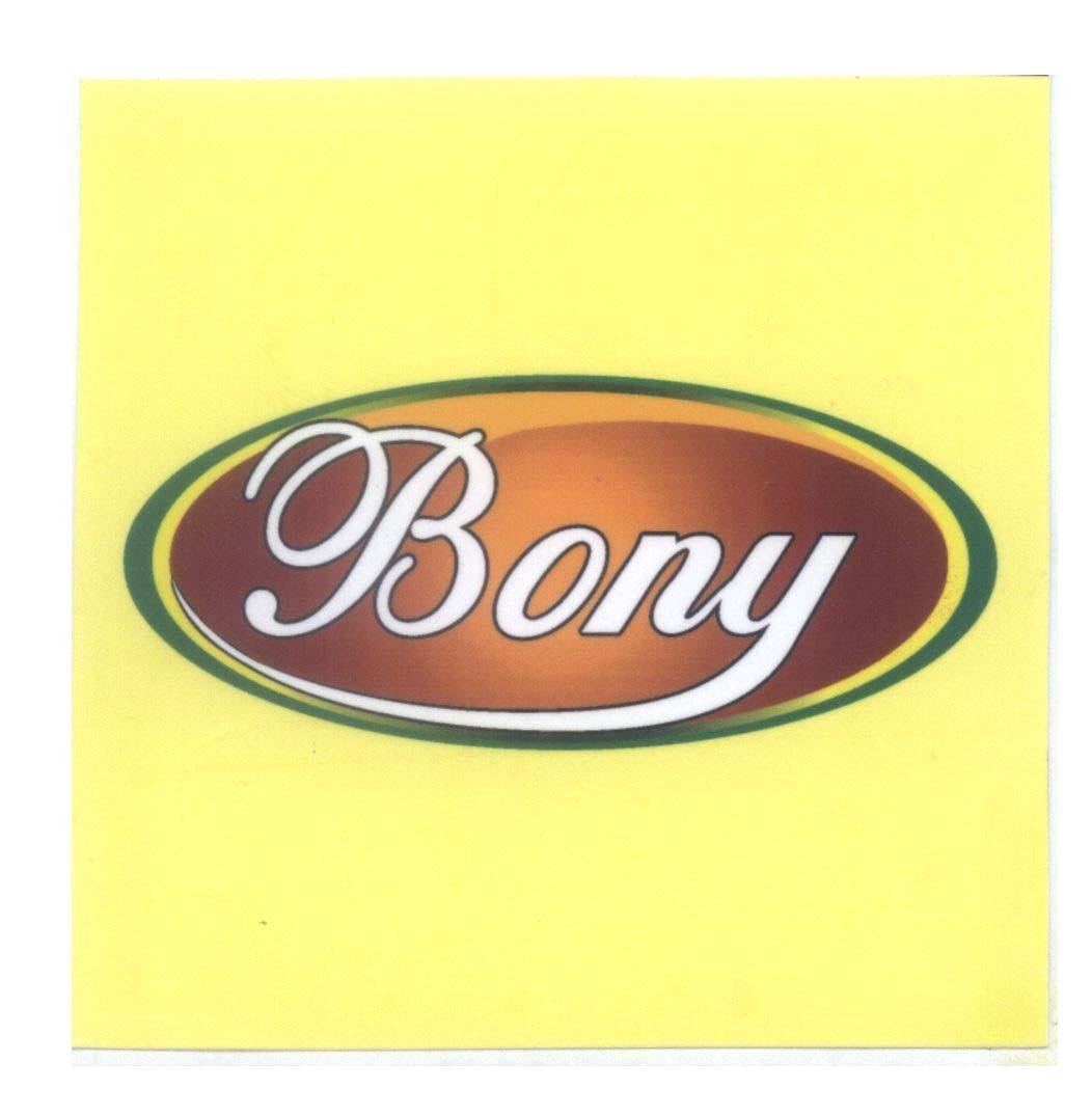Mẫu nhãn hiệu Bony