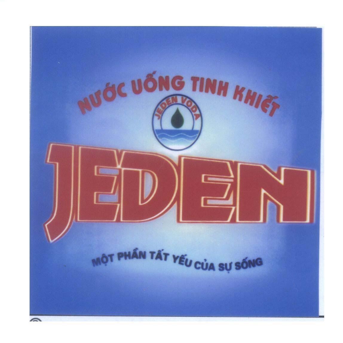 Mẫu nhãn hiệu JEDEN JEDEN VODA Nước Uống Tinh Khiết Một Phần Tất Yếu Của Cuộc Sống