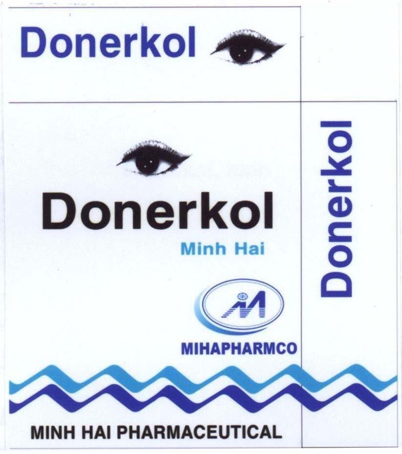 Mẫu nhãn hiệu Donerkol Minh Hai M MIHAPHARMCO PHARMACEUTICAL