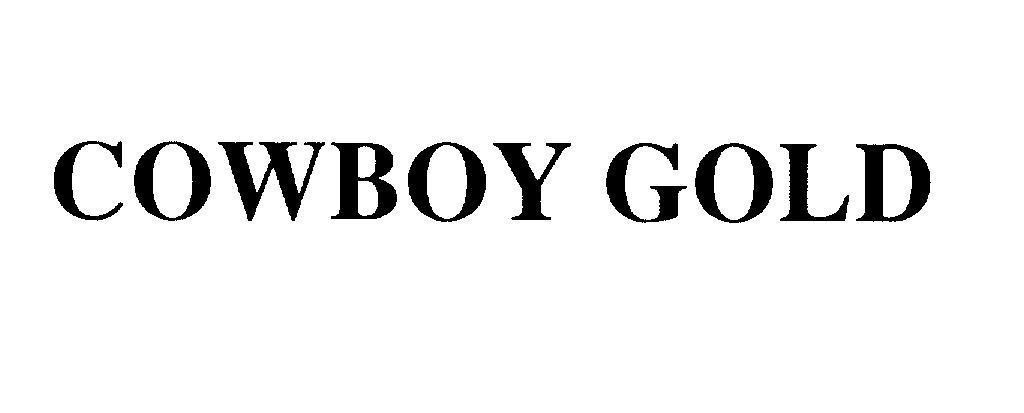Mẫu nhãn hiệu COWBOY GOLD