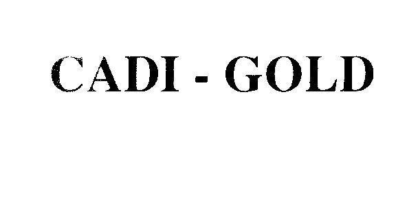 Mẫu nhãn hiệu CADI - GOLD
