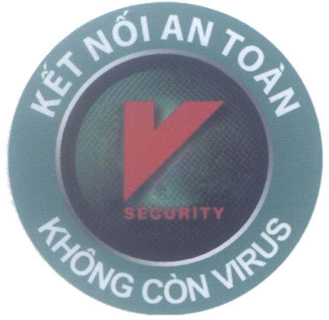 Mẫu nhãn hiệu V SECURITY Kết Nối An Toàn Không Còn Virus