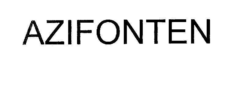 Mẫu nhãn hiệu AZIFONTEN